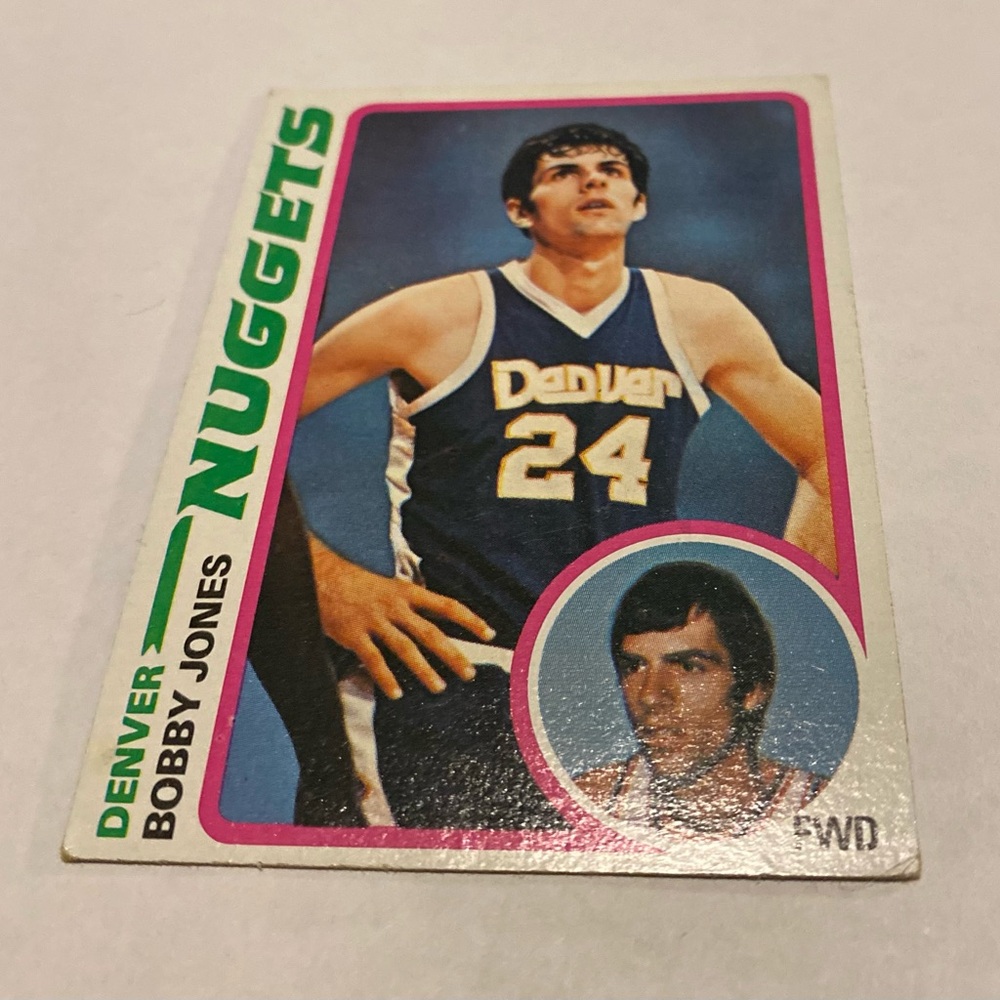 Bobby Jones 1978 Topps Basketball Card # 14 Denver Nuggets Vintage Collectible - Picture 3 of 3